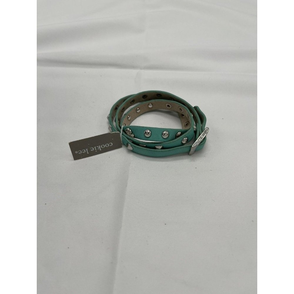 cookie lee faux leather three wrap bracelet